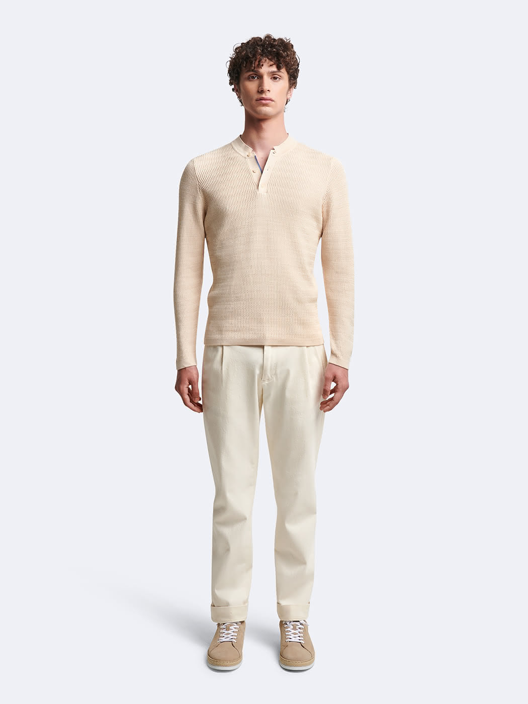 Chino en coton élasthane uni - DEVRED 1902