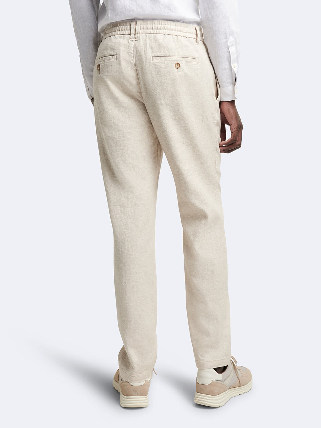 Chino en coton - lin faux uni - DEVRED 1902