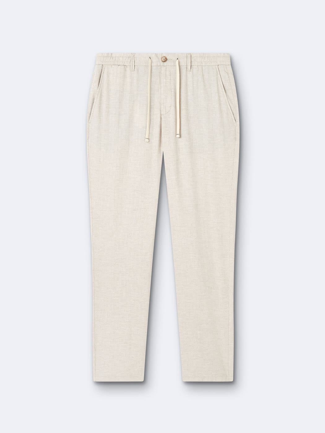 Chino en coton - lin faux uni - DEVRED 1902