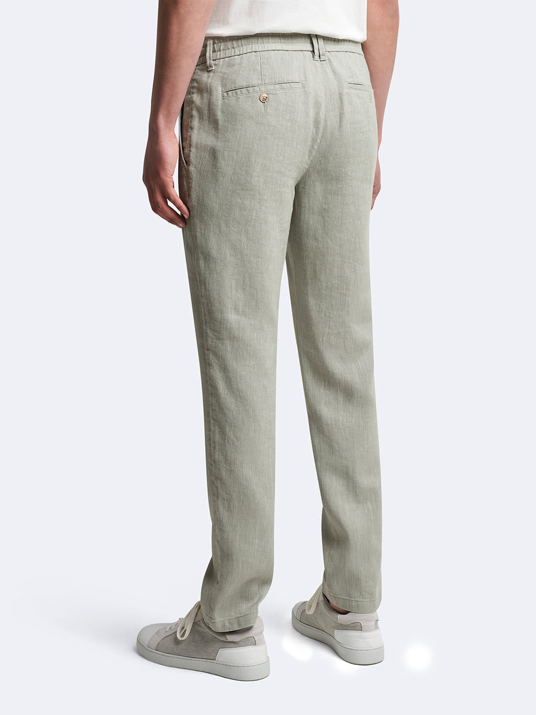 Chino en coton - lin faux uni - DEVRED 1902