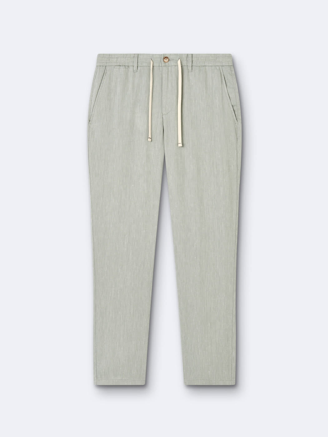 Chino en coton - lin faux uni - DEVRED 1902