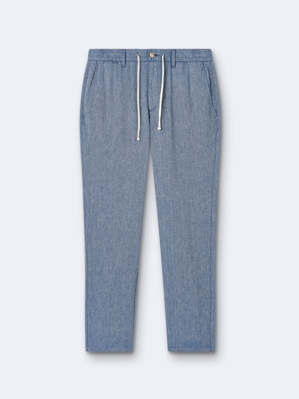 Chino en coton - lin faux uni - DEVRED 1902