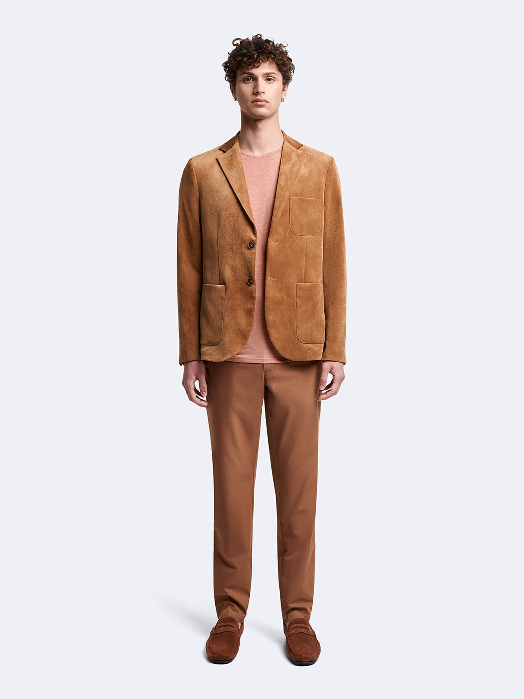Chino en coton mélangé uni - DEVRED 1902
