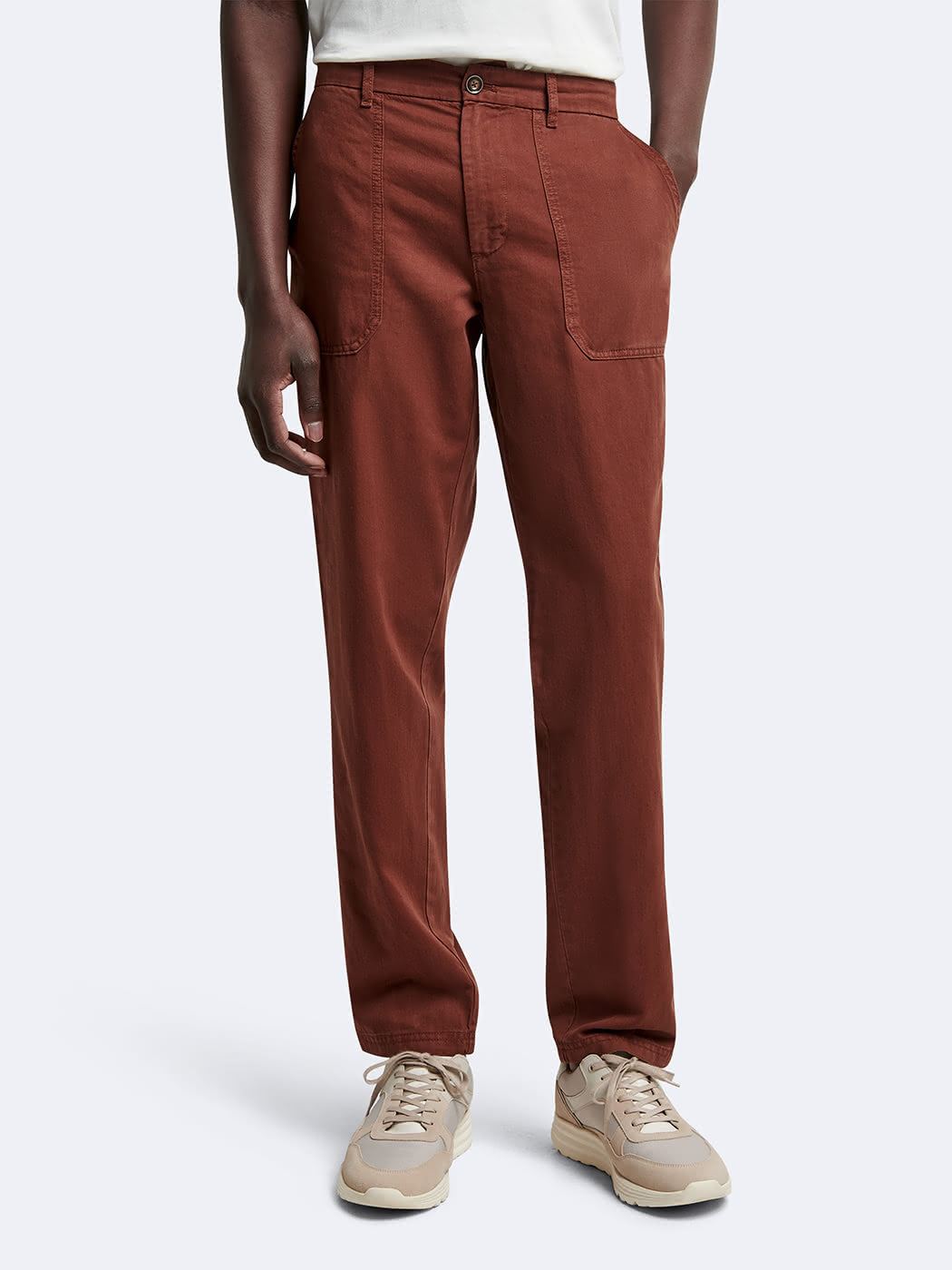 Chino en coton - lin uni - DEVRED 1902