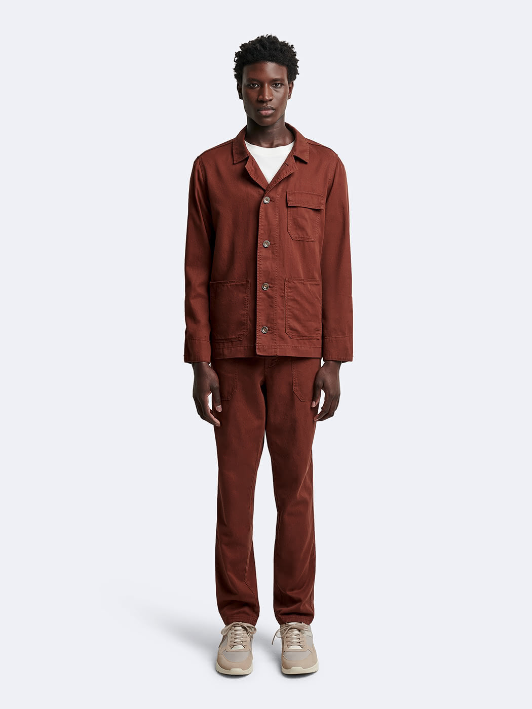Chino en coton - lin uni - DEVRED 1902