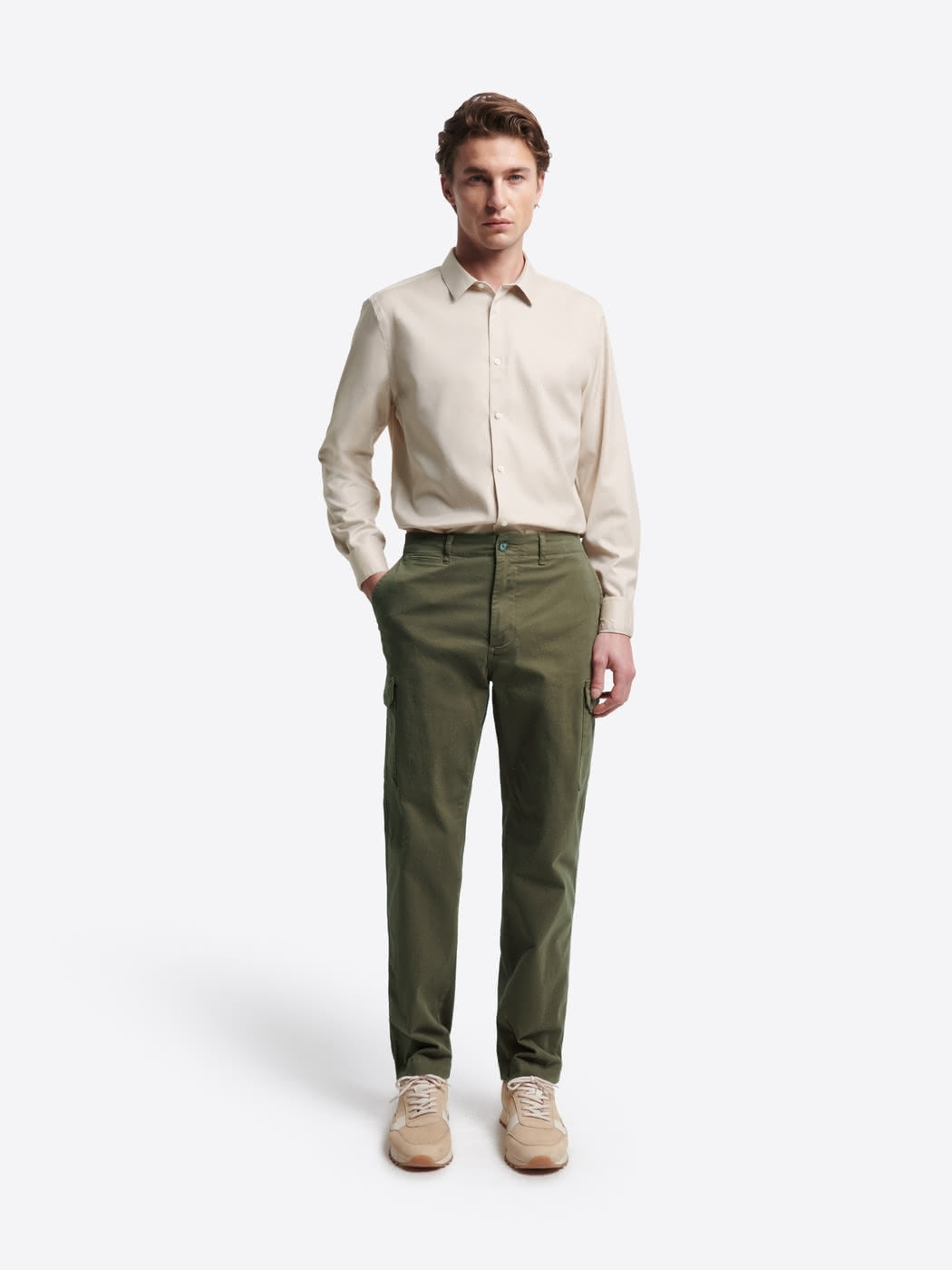 Pantalon cargo slim en coton stretch - DEVRED 1902