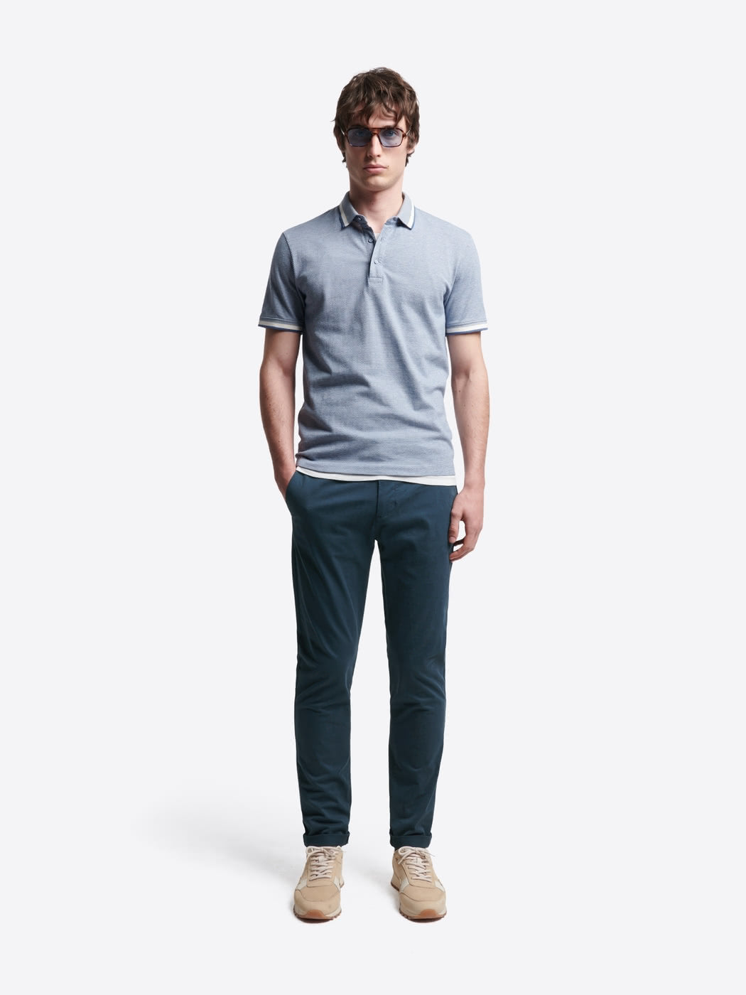 Chino slim en coton bio - DEVRED 1902