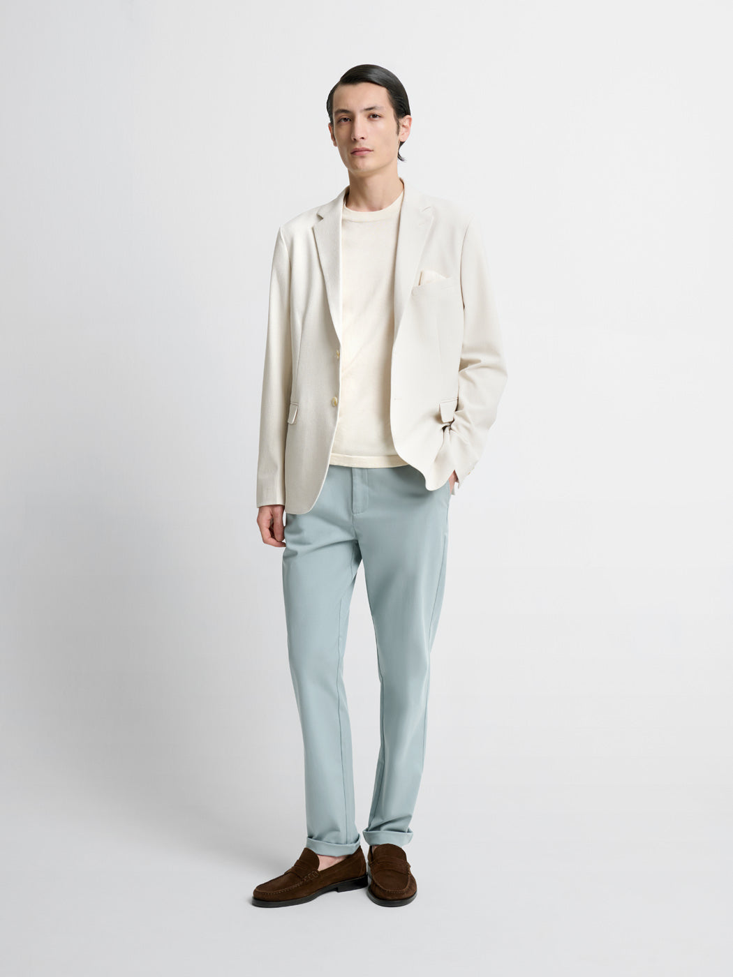 Chino en coton mélangé stretch - DEVRED 1902