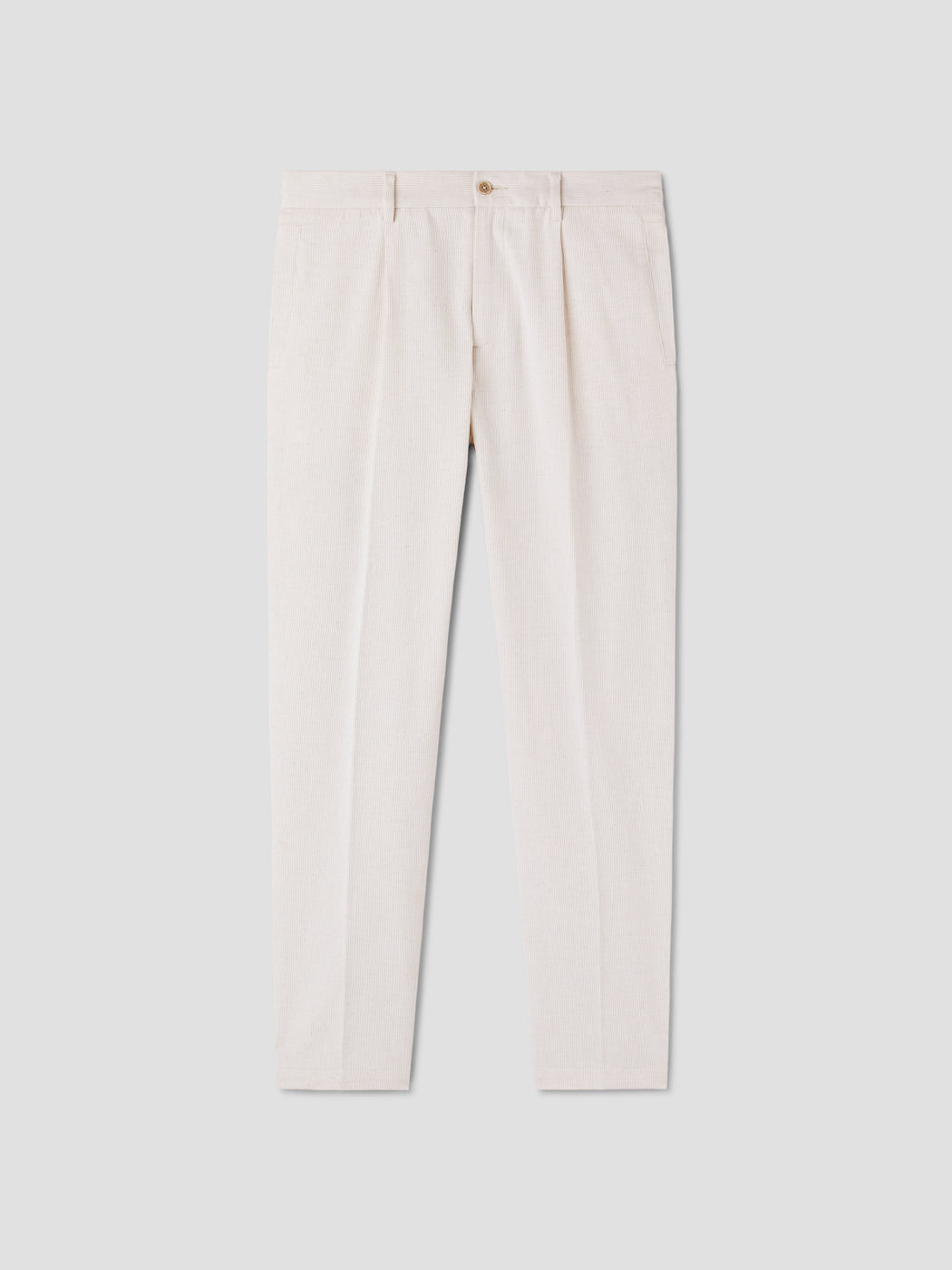 Chino à pinces en coton lin - DEVRED 1902