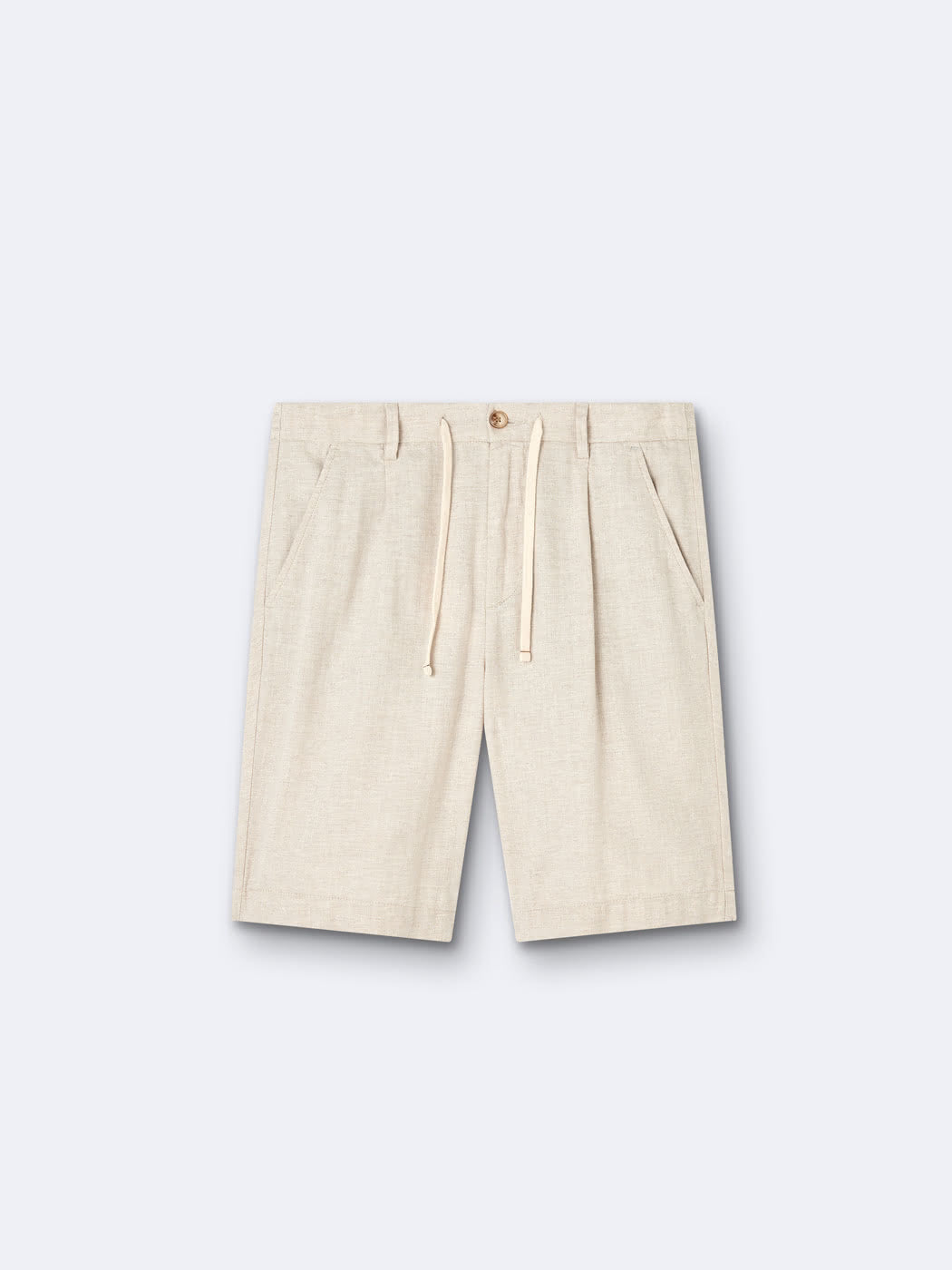 Bermuda en coton - lin faux uni - DEVRED 1902