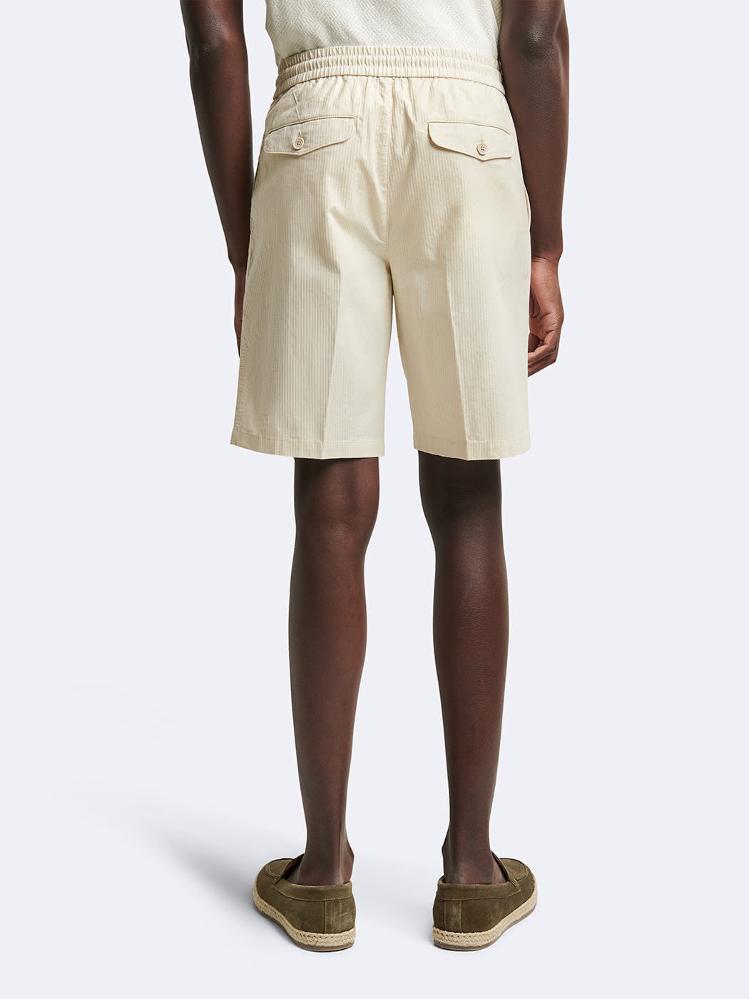 Bermuda en coton mélangé rayé - DEVRED 1902