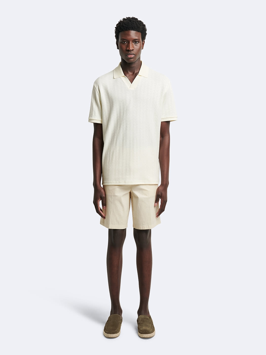 Bermuda en coton mélangé rayé - DEVRED 1902