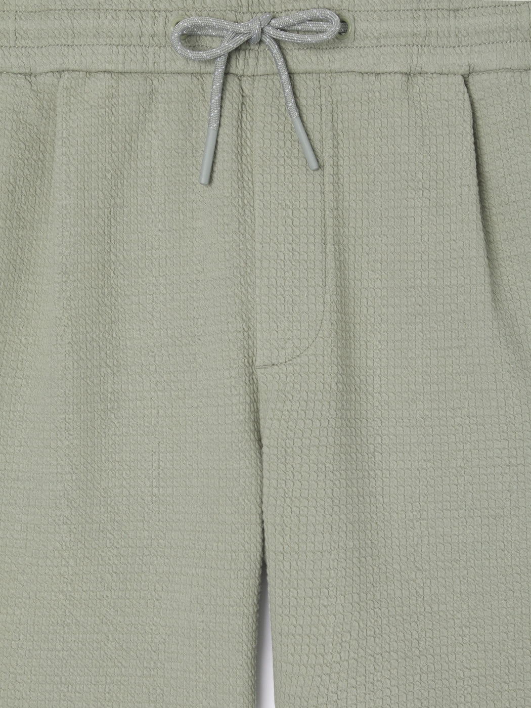 Bermuda regular en coton gauffré - DEVRED 1902