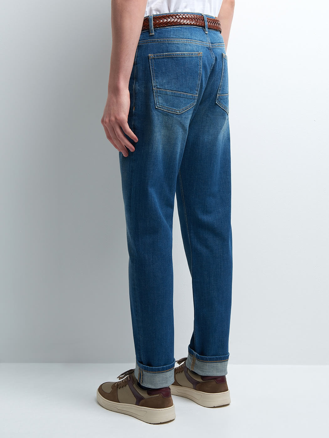 Jean denim regular en coton mélangé - DEVRED 1902