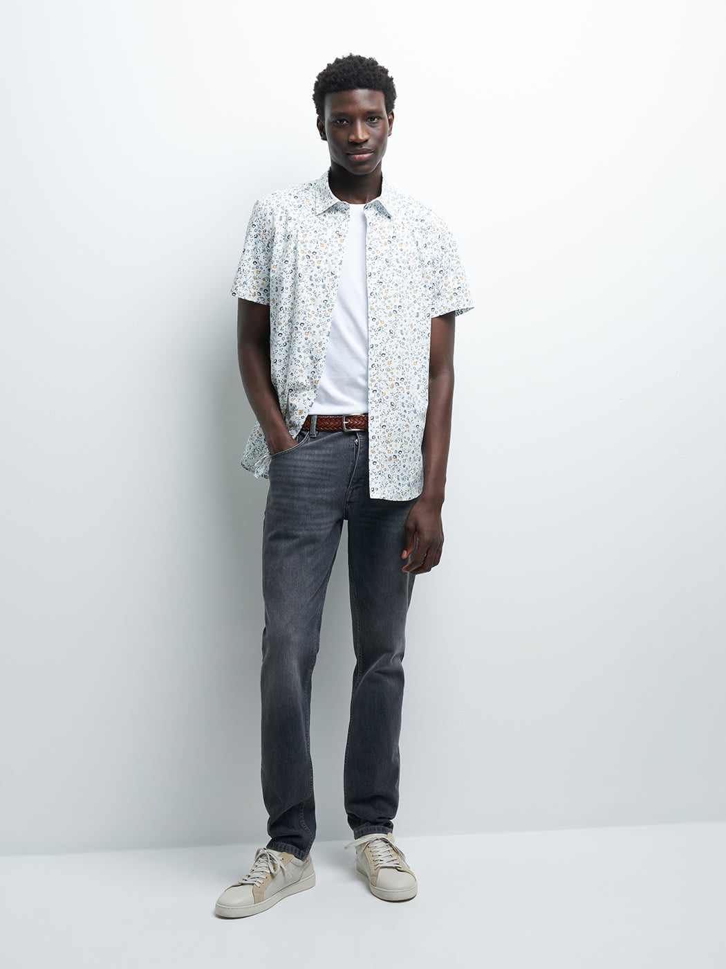 Jean denim slim en coton mélangé - DEVRED 1902