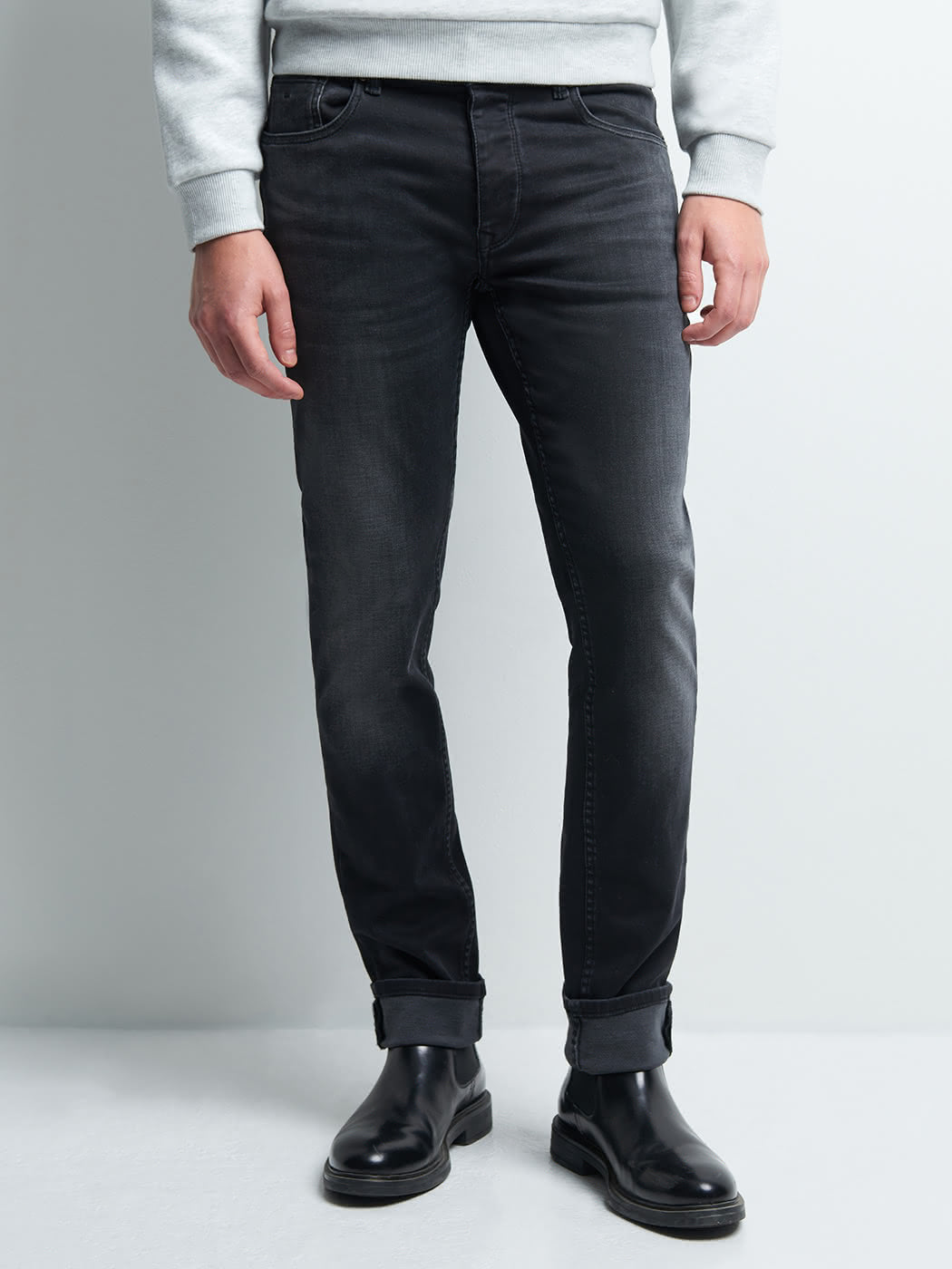 Jean denim slim en coton mélangé - DEVRED 1902