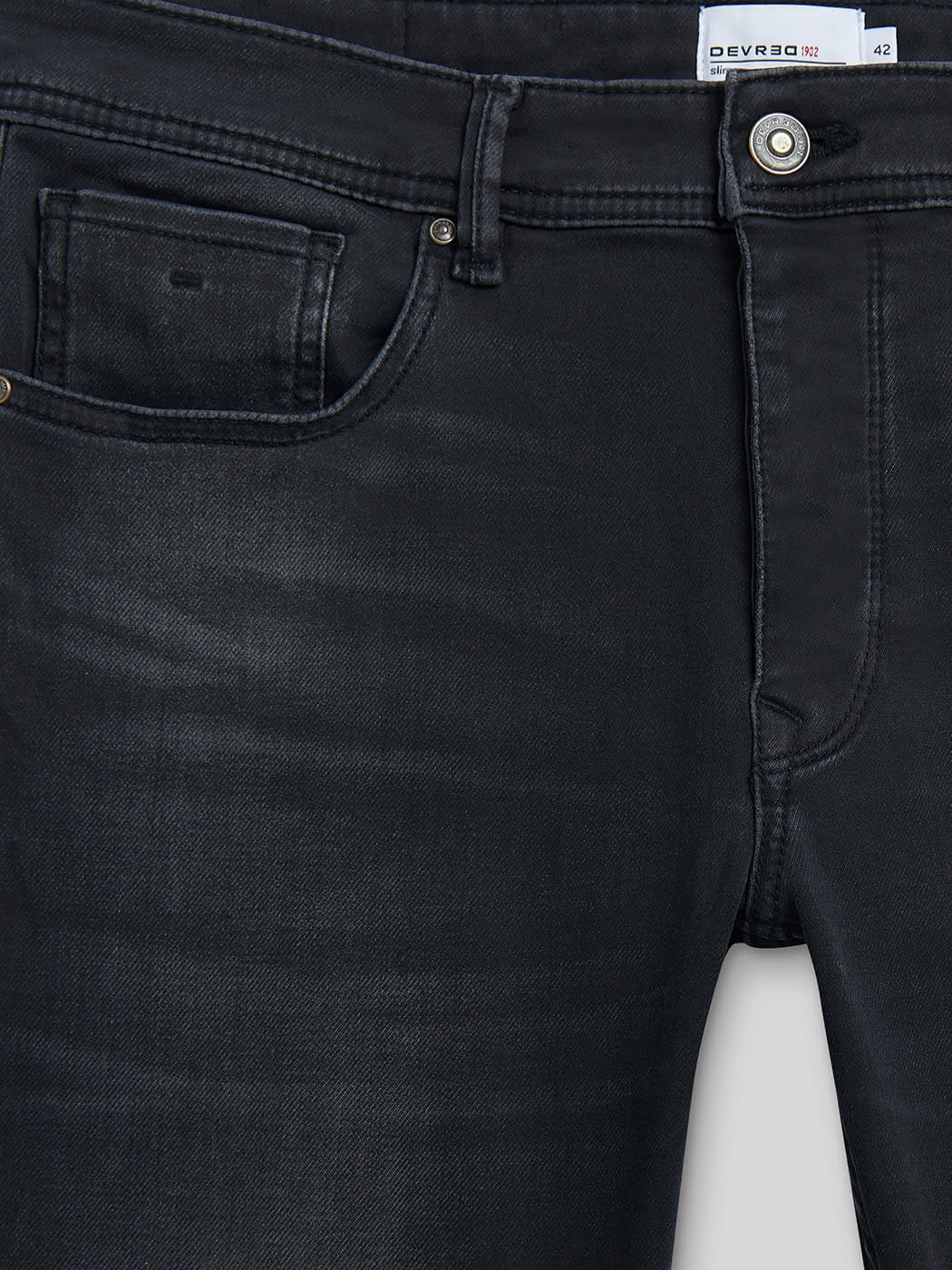 Jean denim slim en coton mélangé - DEVRED 1902