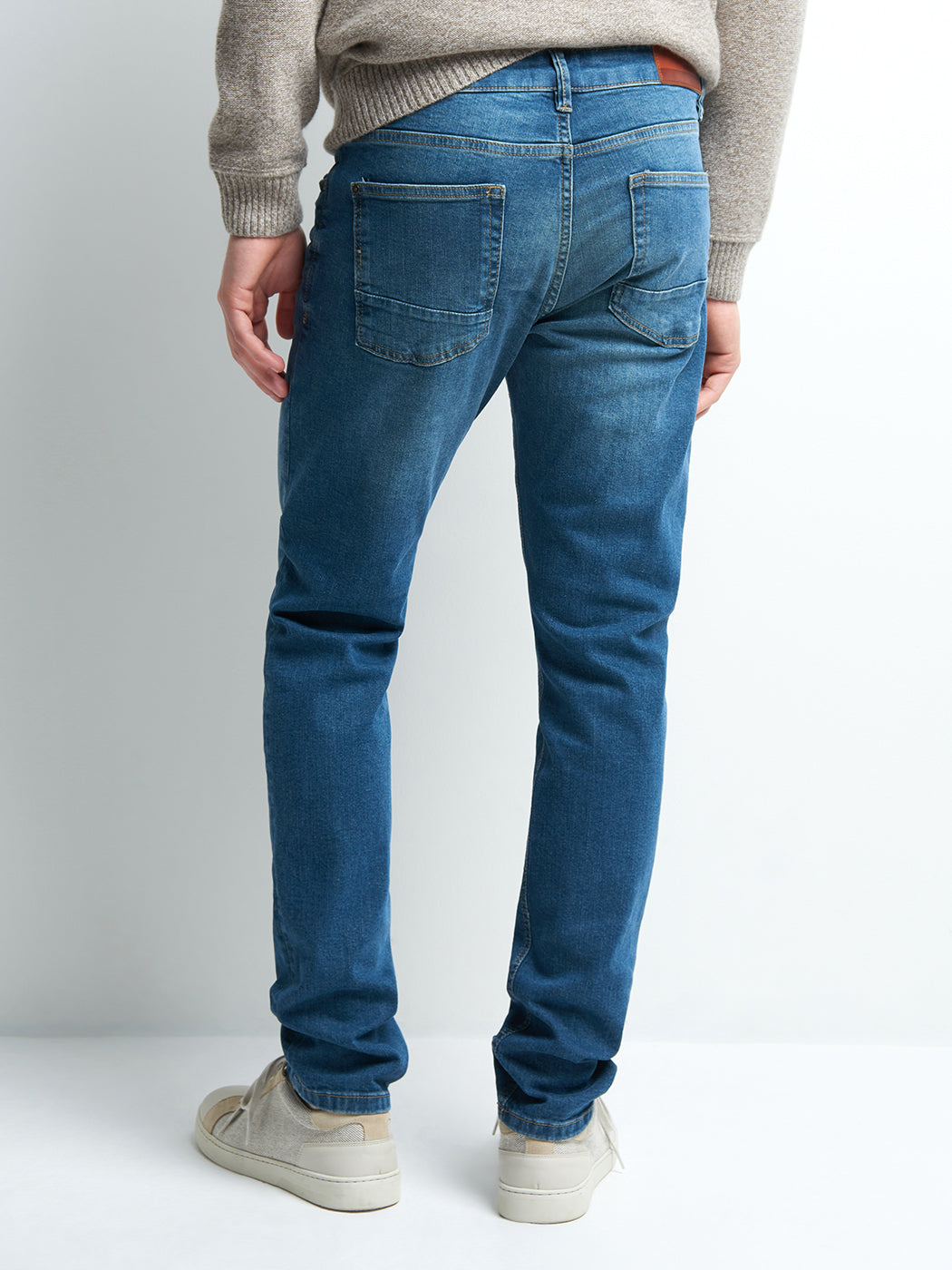 Jean denim slim en coton mélangé - DEVRED 1902