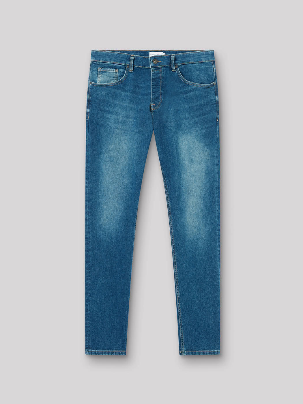 Jean denim slim en coton mélangé - DEVRED 1902