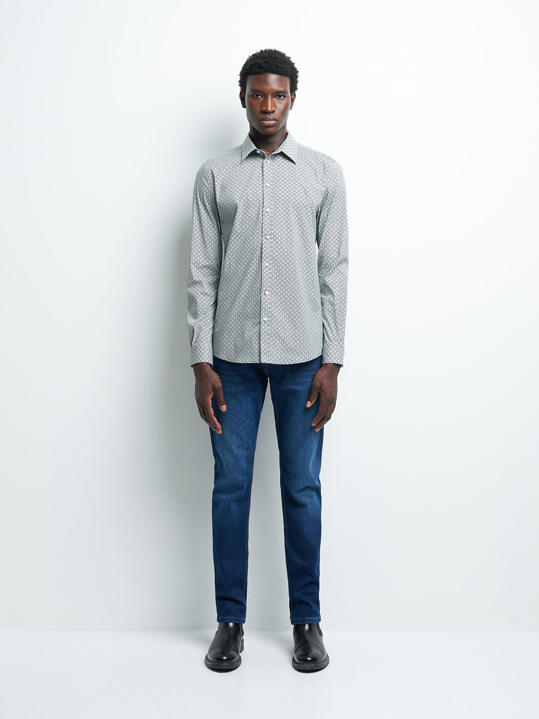 Jean denim slim en coton mélangé - DEVRED 1902