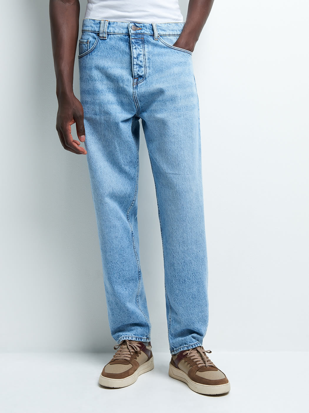Jean denim loose fit en coton mélangé - DEVRED 1902