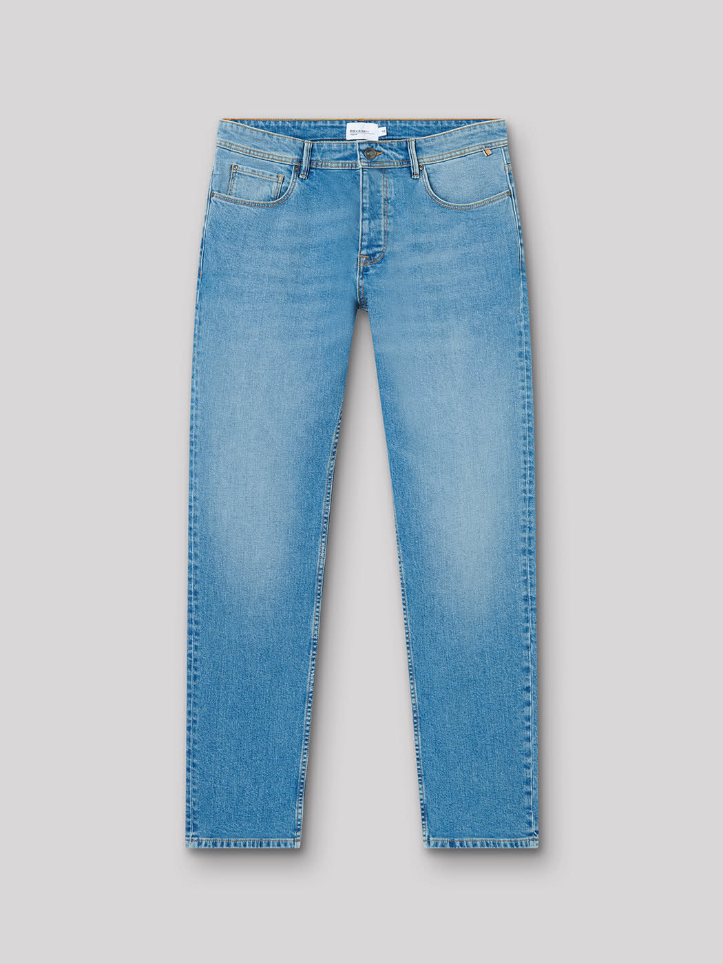 Jean denim regular en coton mélangé - DEVRED 1902