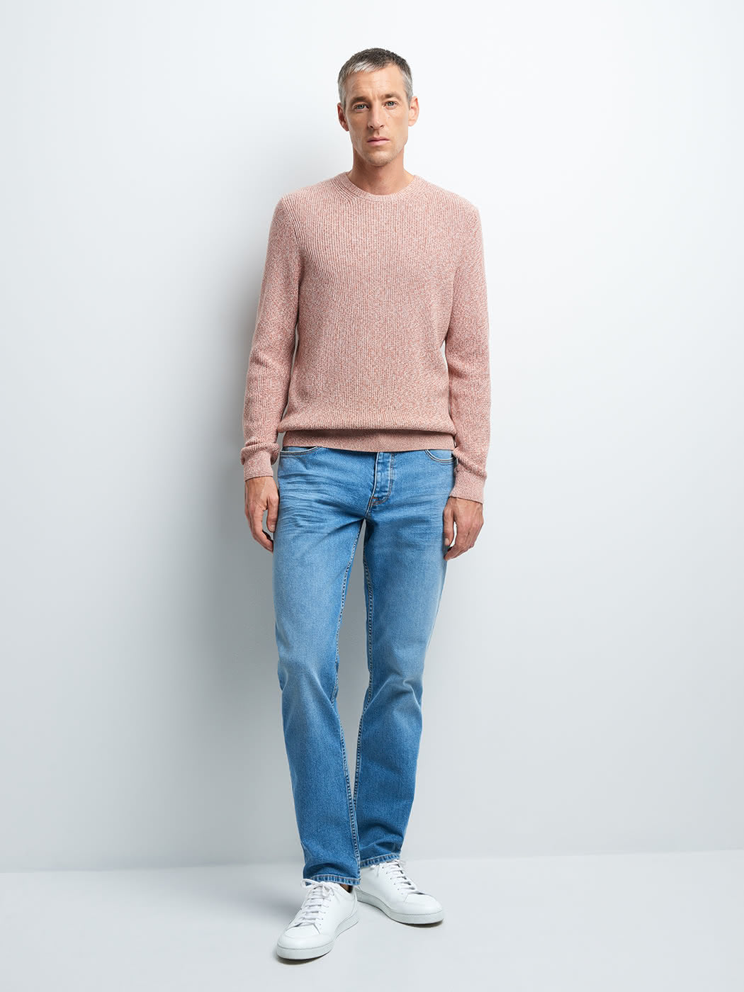 Jean denim regular en coton mélangé - DEVRED 1902