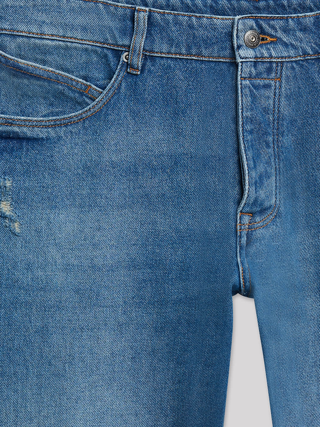 Jean denim regular en coton mélangé - DEVRED 1902