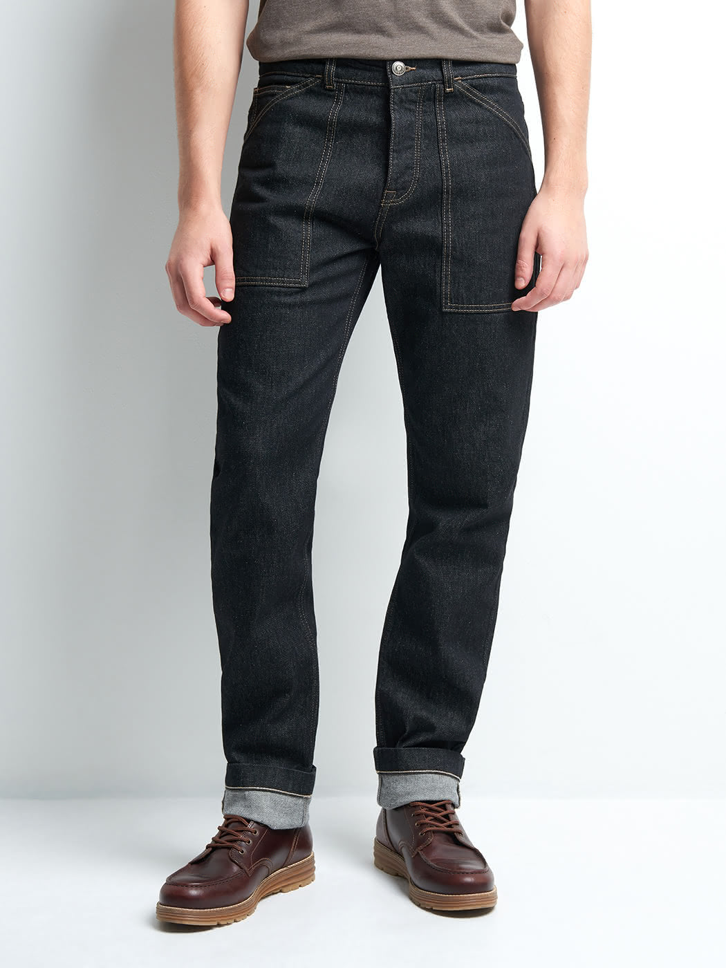 Jean denim regular en coton mélangé - DEVRED 1902