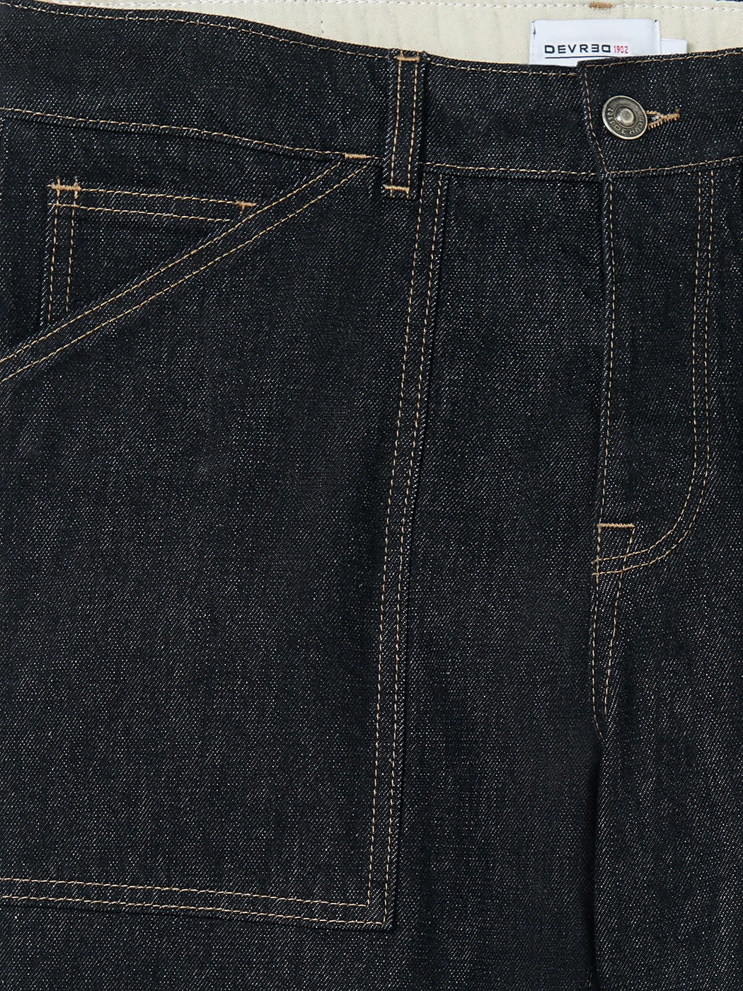 Jean denim regular en coton mélangé - DEVRED 1902