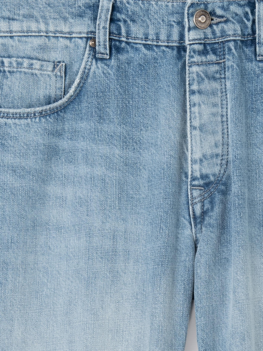 Jean denim regular en coton blanchi - DEVRED 1902