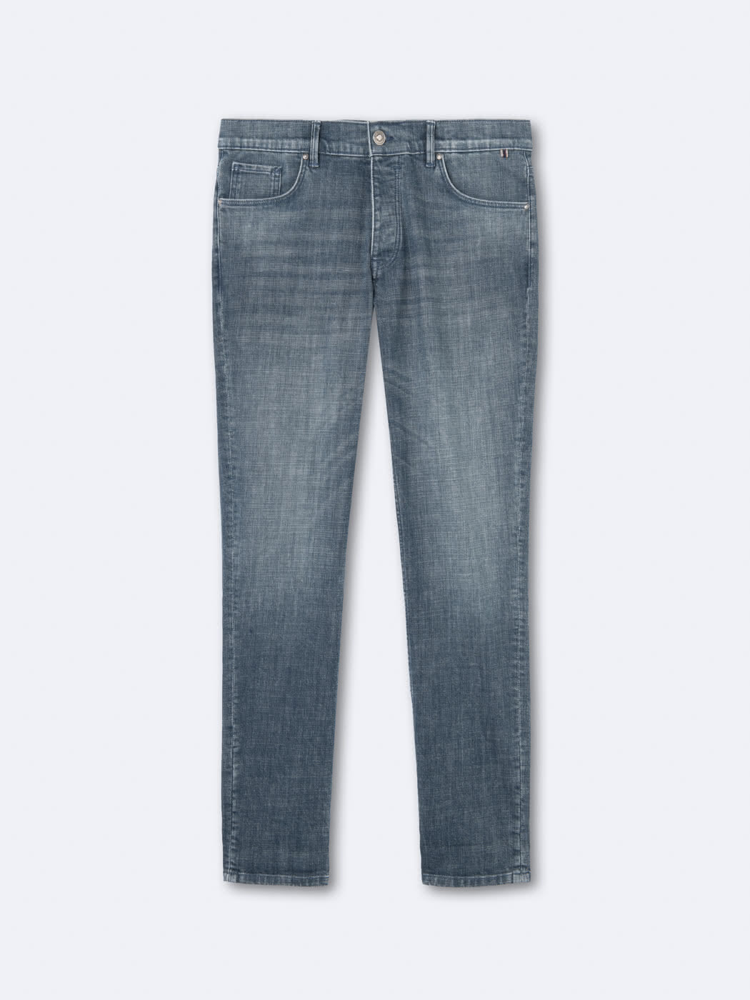 Jean denim délavé en coton stretch - DEVRED 1902