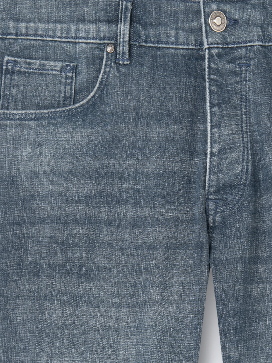 Jean denim délavé en coton stretch - DEVRED 1902