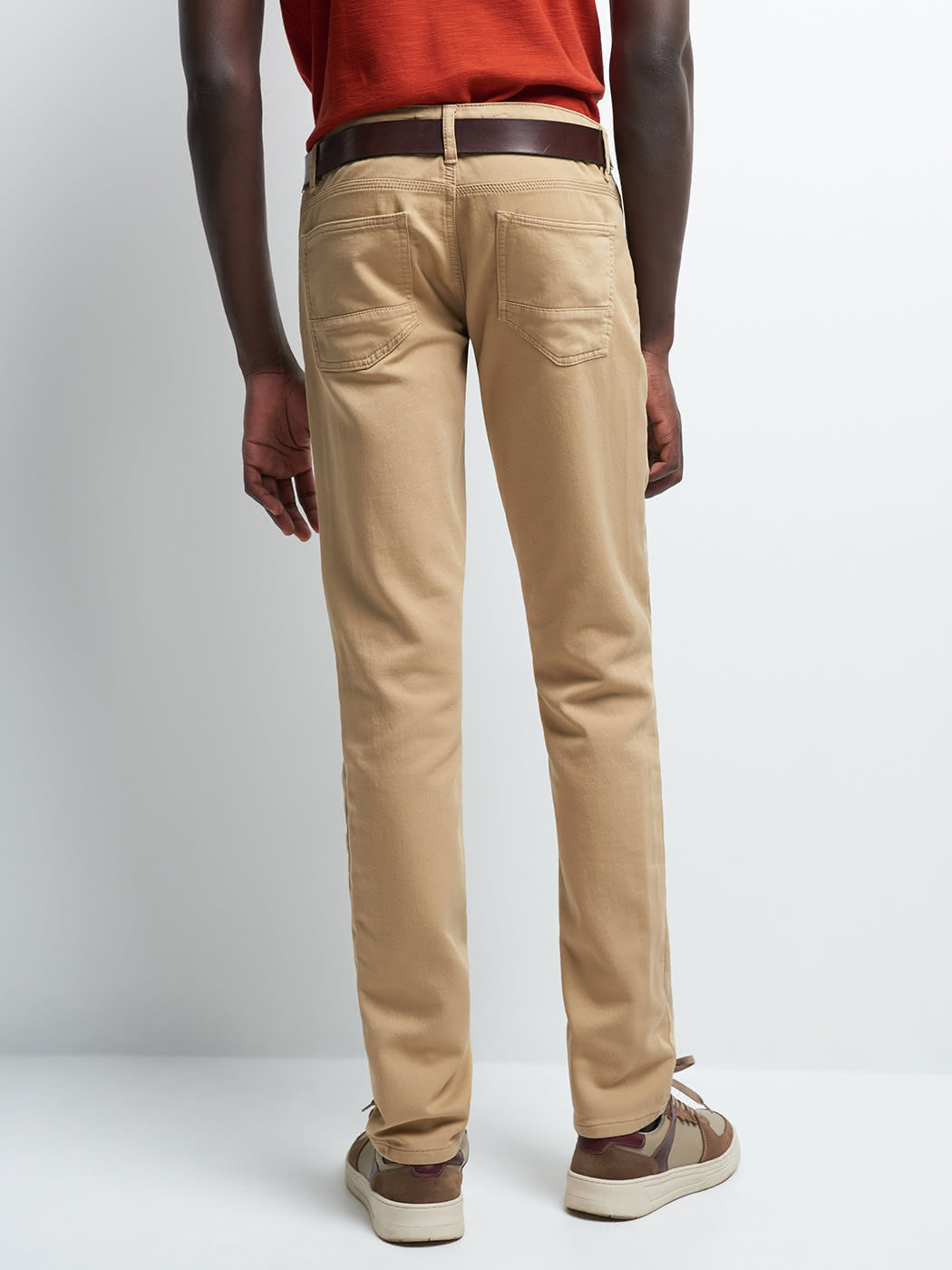 Jean couleur slim en coton élasthane uni - DEVRED 1902
