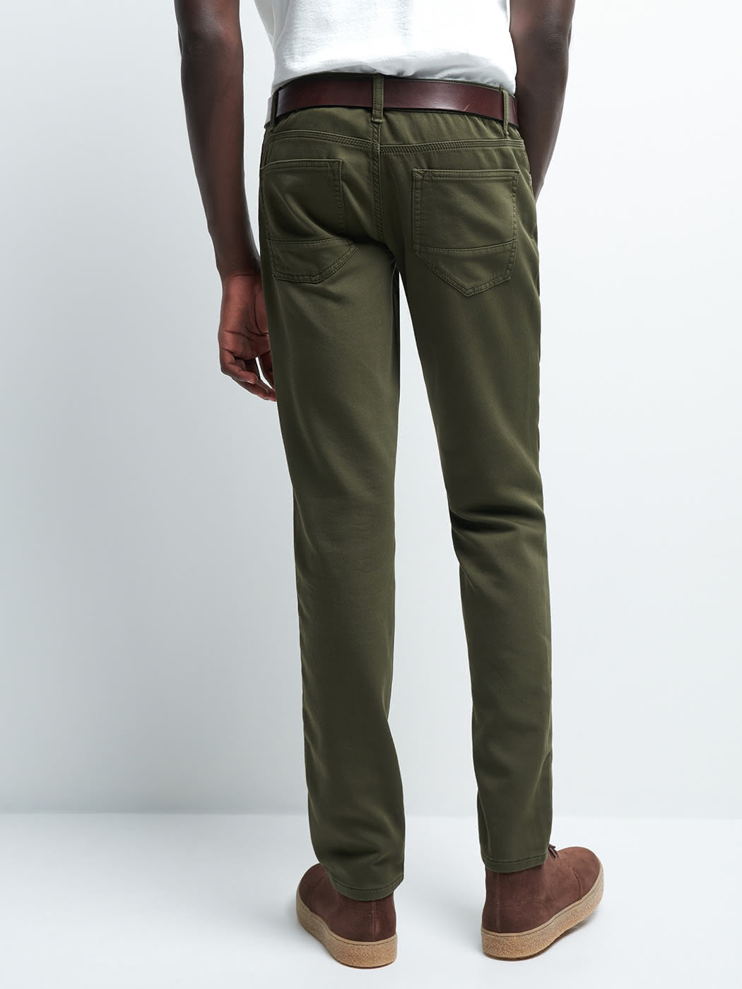 Jean couleur slim en coton élasthane uni - DEVRED 1902