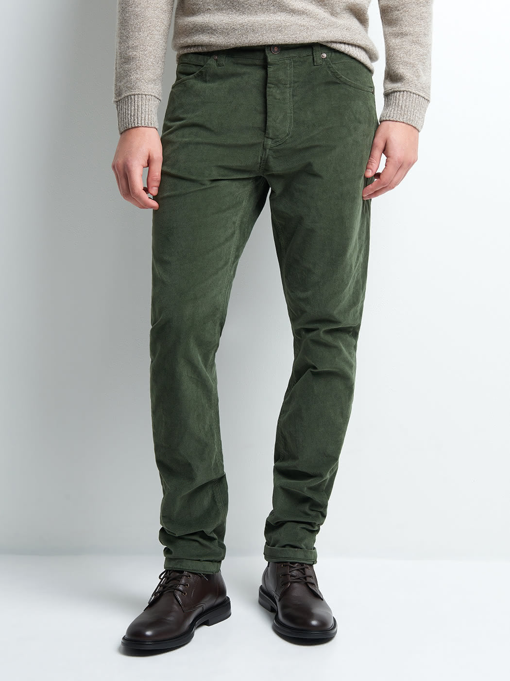 Jean couleur slim stretch en velours - DEVRED 1902