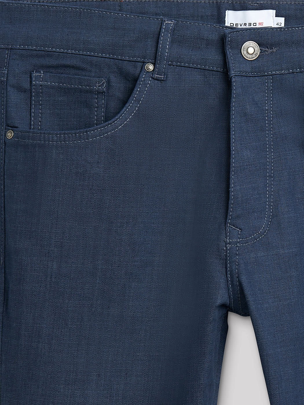 Jean couleur slim en coton élasthane uni - DEVRED 1902