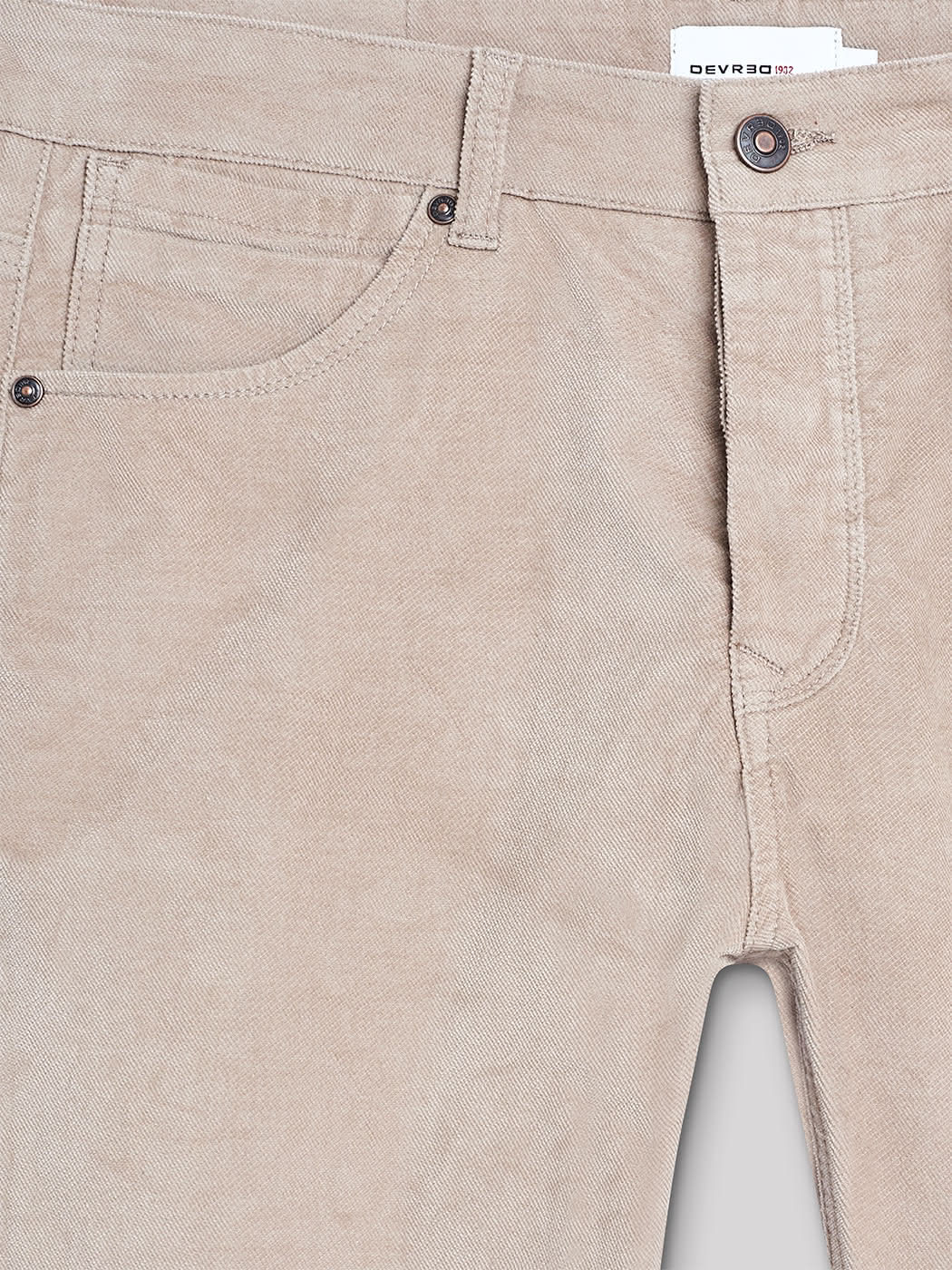Jean couleur slim en coton élasthane uni - DEVRED 1902