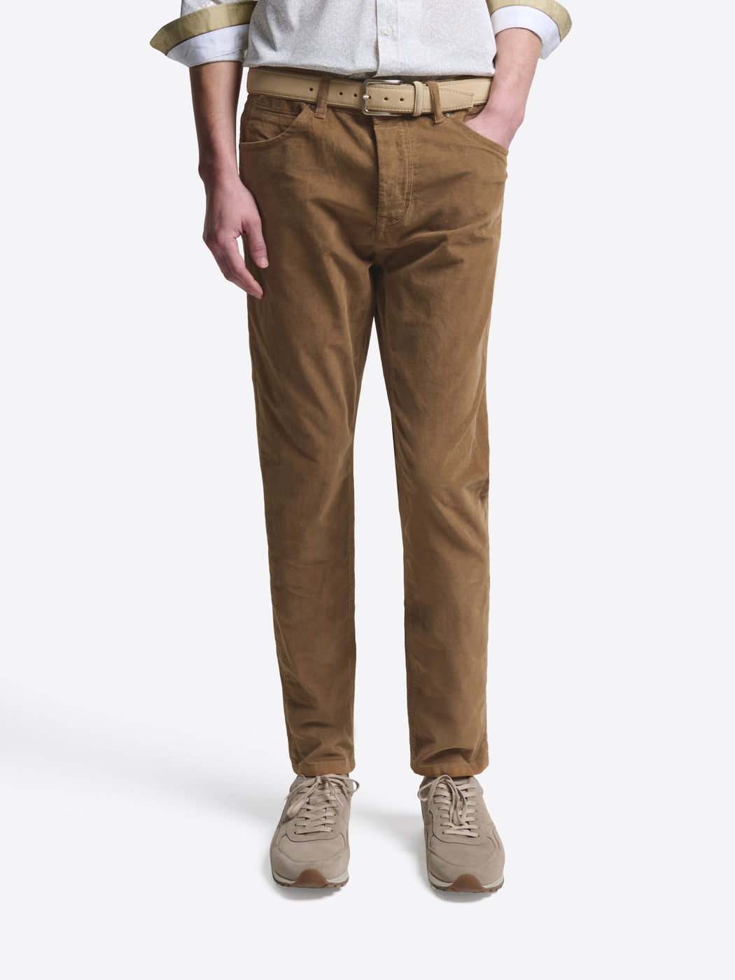 Jean couleur slim en velours - DEVRED 1902