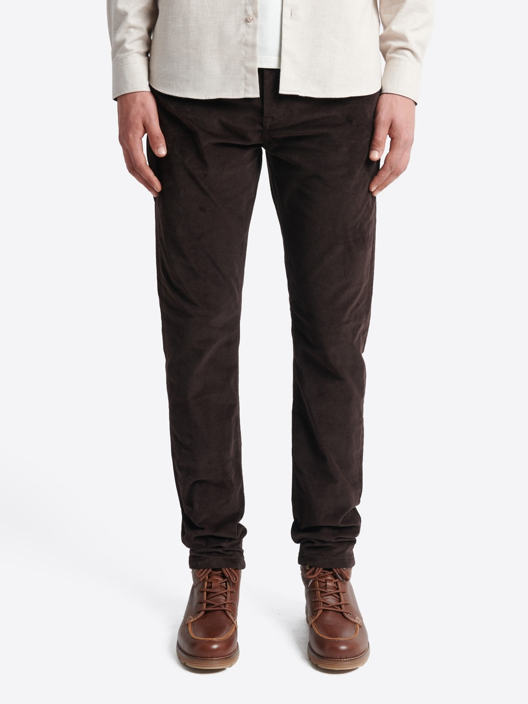 Jean couleur slim en velours - DEVRED 1902