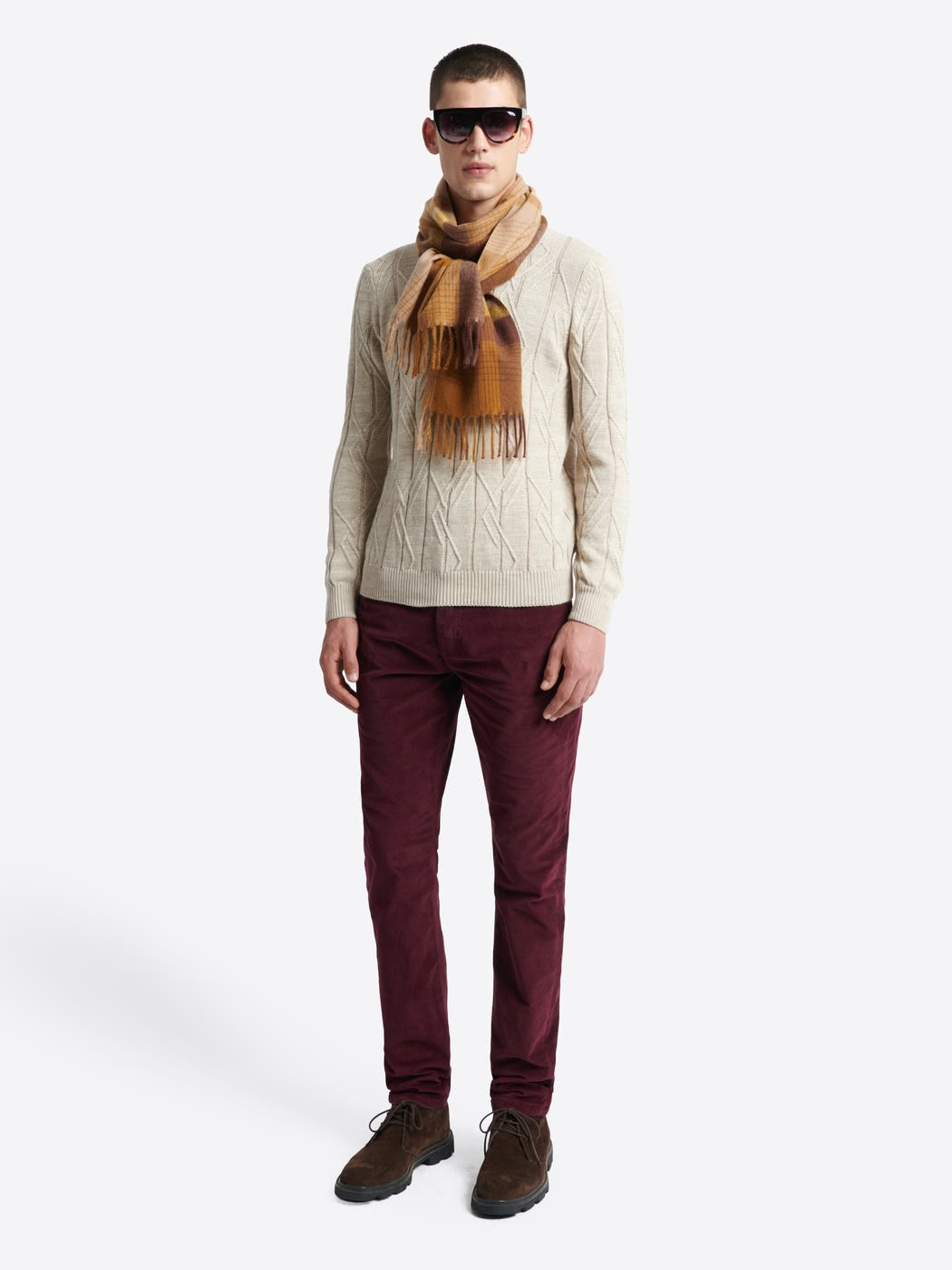 Jean couleur slim en velours - DEVRED 1902