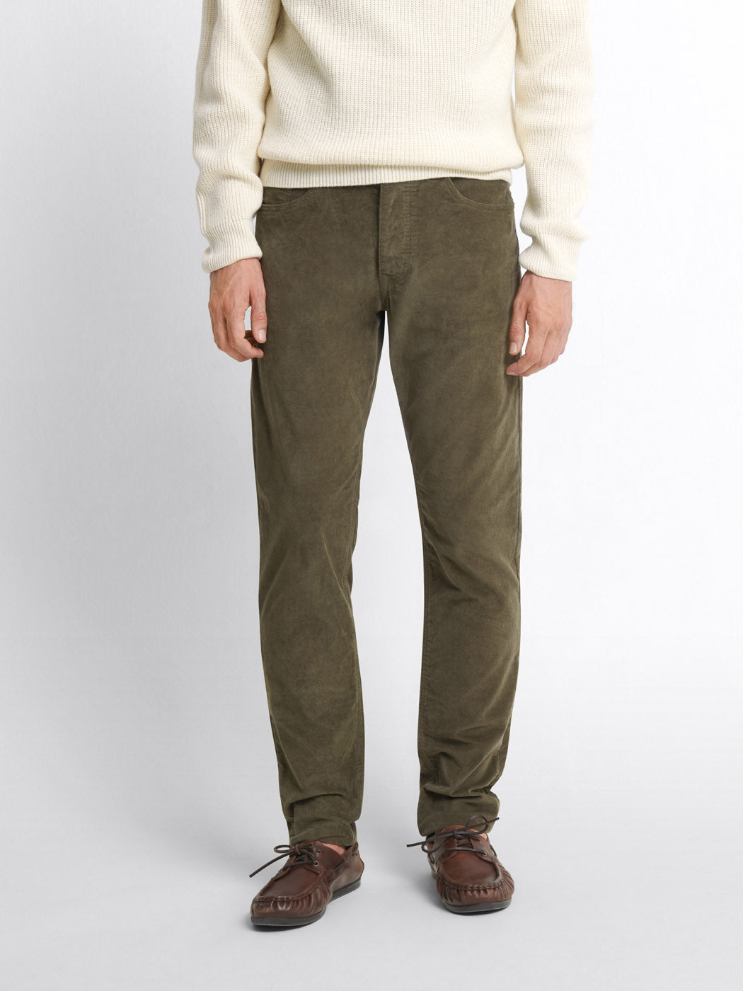 Jean couleur slim en velours - DEVRED 1902