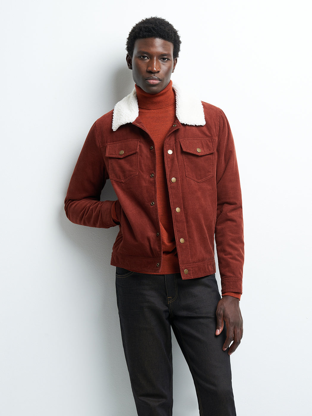 Blouson en velours col sherpa - DEVRED 1902