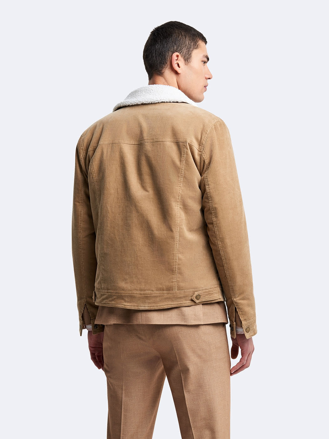 Blouson en velours côtelé col sherpa - DEVRED 1902