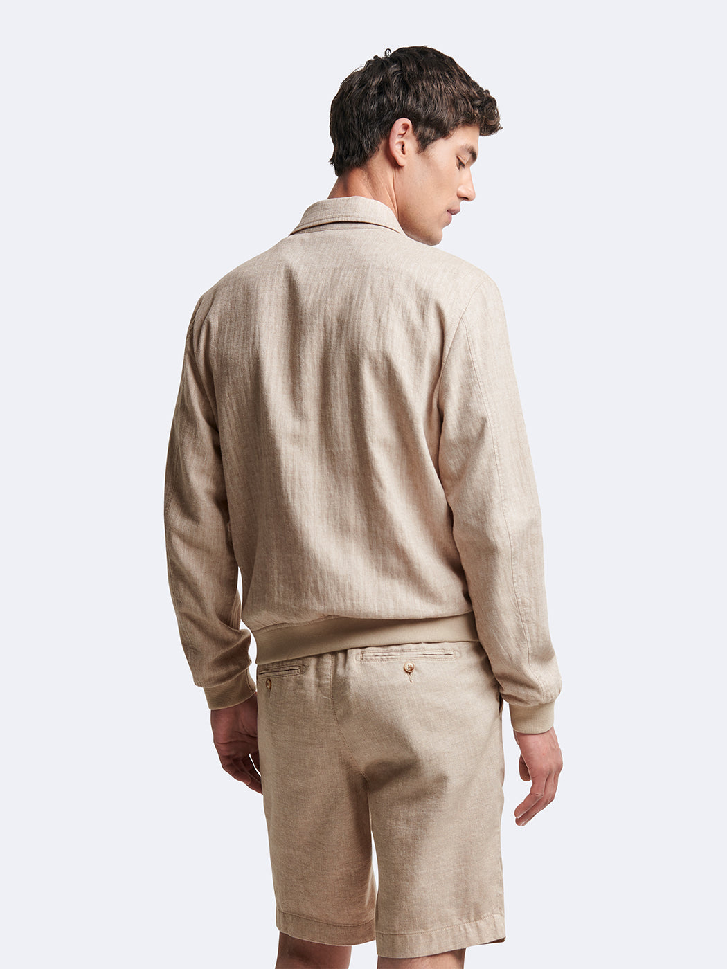 Blouson en coton-lin col chemise - DEVRED 1902