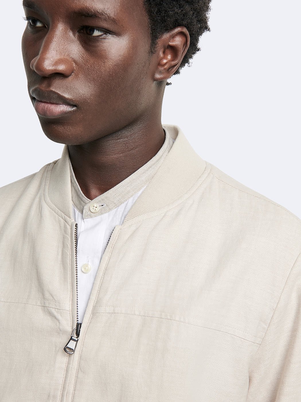 Blouson en coton-lin col teddy - DEVRED 1902