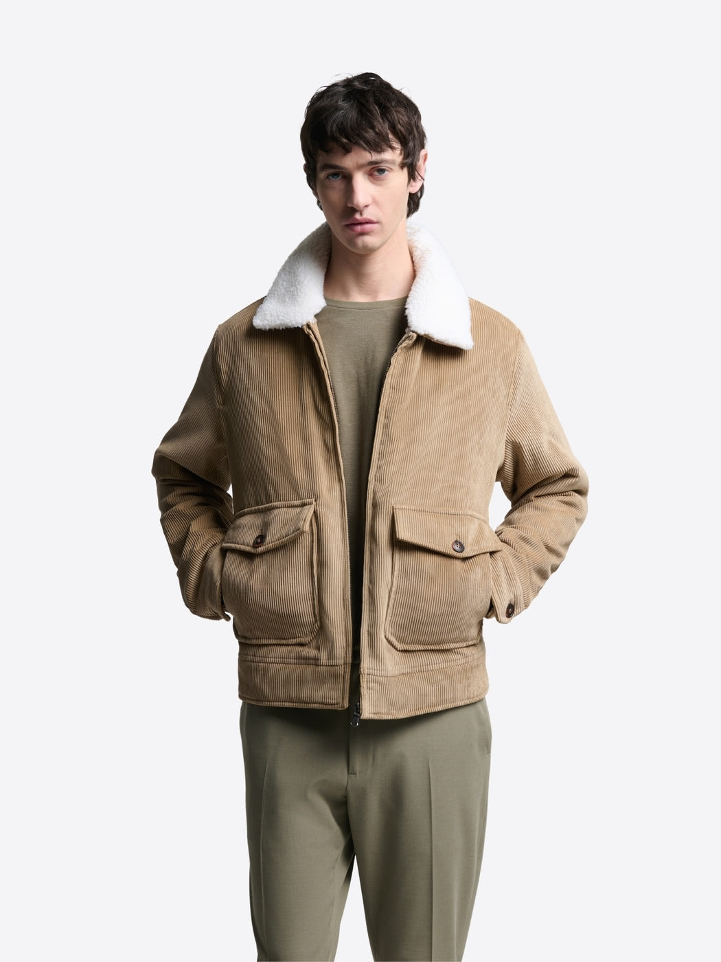 Blouson en velours col sherpa - DEVRED 1902