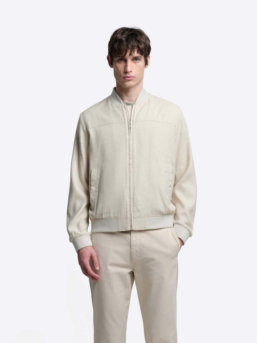 Blouson en coton lin col teddy - DEVRED 1902