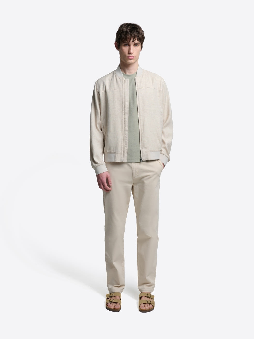 Blouson en coton lin col teddy - DEVRED 1902