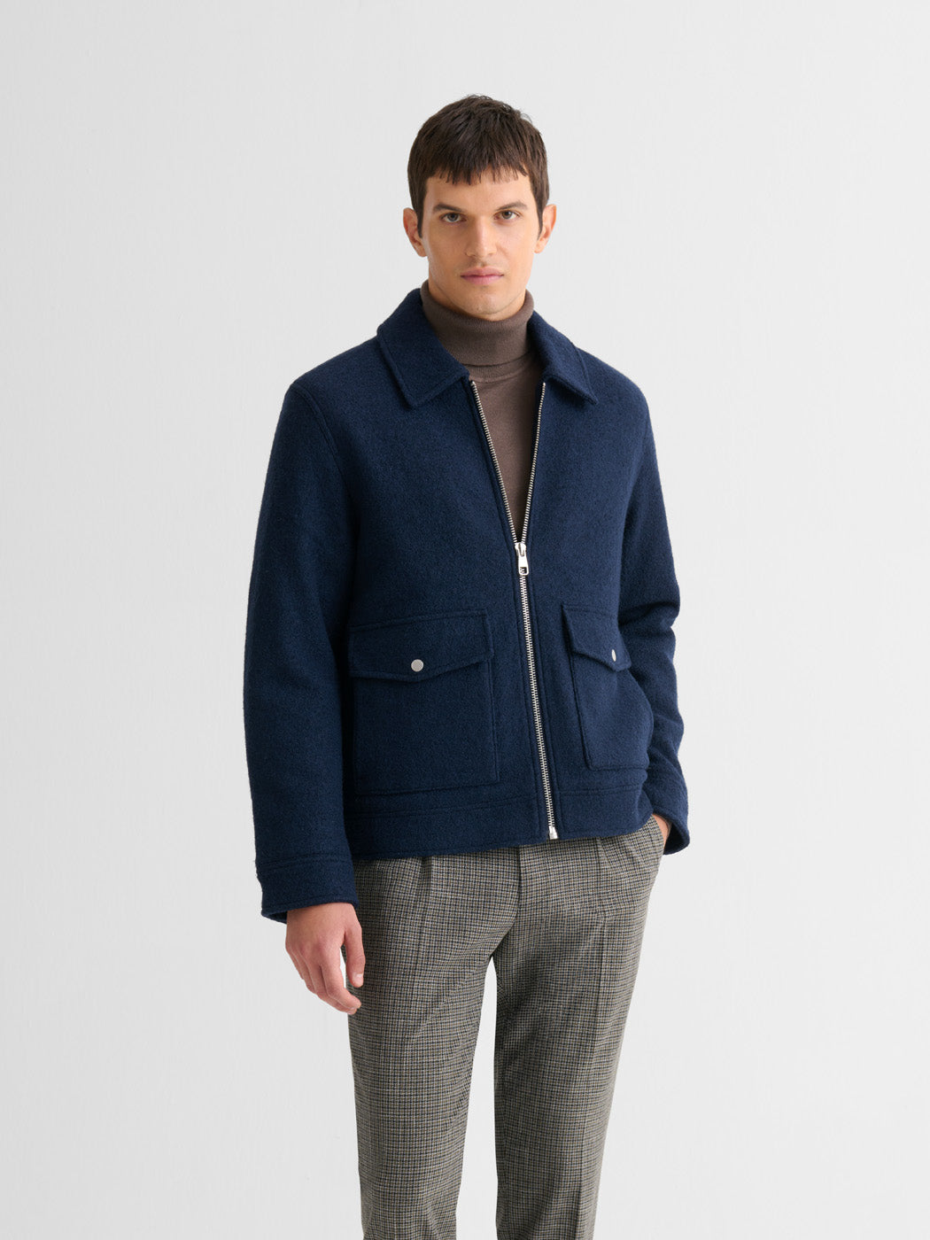 Blouson regular esprit laine bouillie - DEVRED 1902